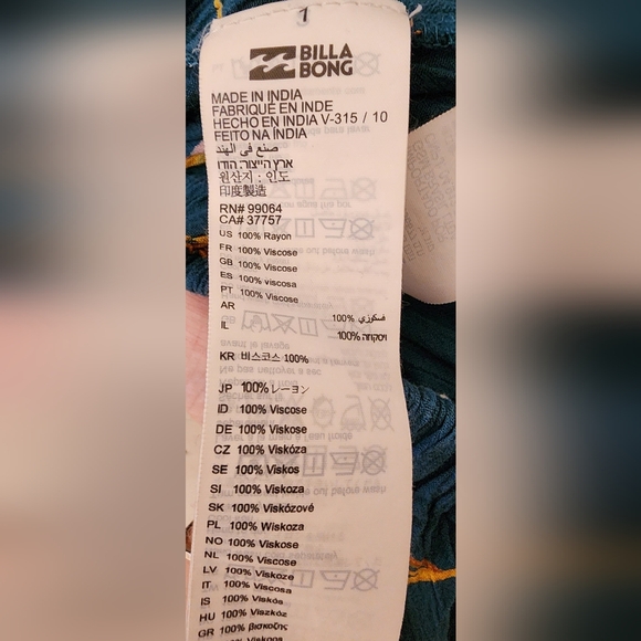 Billabong Floral jumpsuit Size Small - Picture 8 of 9